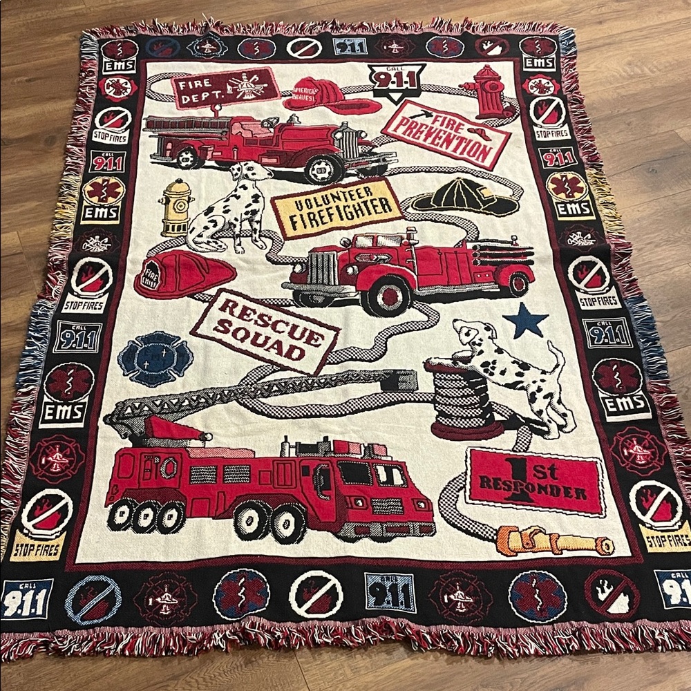 Goodwin Weavers 100% Cotton‎ Woven First Responders Blanket Throw